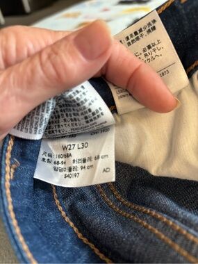 Dark Blue Denim Jeans W27 L30